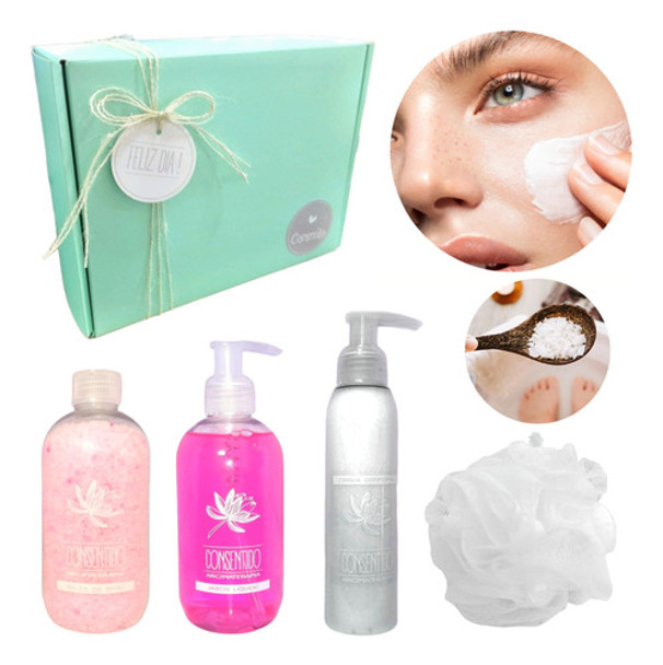 Set Kit Caja Regalo Mujer Box Zen Rosas Aroma Relax Spa N129 0