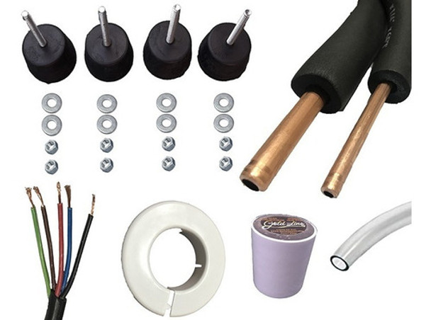 Kit Instalacion Aire Acondicionado Split 2metros  1/4 Y 3/8 0