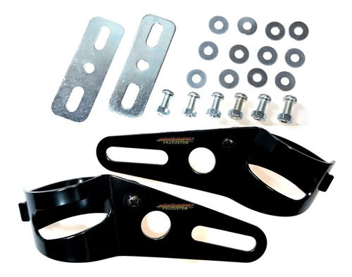 Soporte Faro Optica Cafe Racer Hd Motos Custom Choper Bobber 0