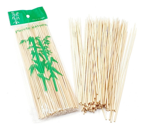 Palitos De Brochet De Madera 30 Cm X 4mm 0