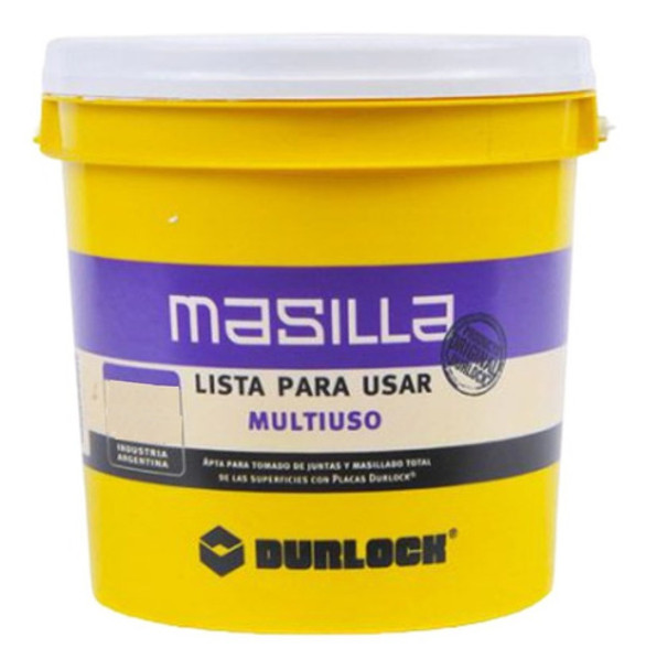 Masilla Placas De Yeso Durlock Multiuso 1,8 Kg Lista Sibaco 0