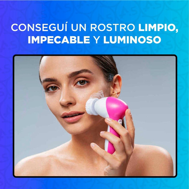 Cepillo Facial Limpiador Eléctrico Masajeador Rostro 5 En 1 5 Cepillo Facial Limpiador Eléctrico Masajeador Rostro 5 En 1 5