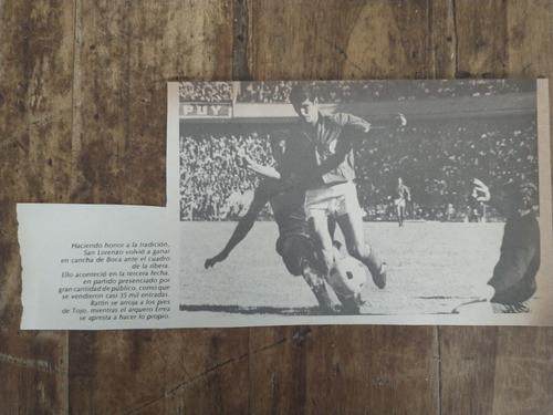 Recorte San Lorenzo 1968 Tojo 0