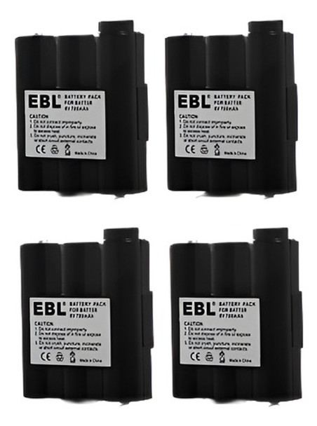 Batería Recargable 4x 6v 700mah Nimh Para Midland Radio Avp- 0
