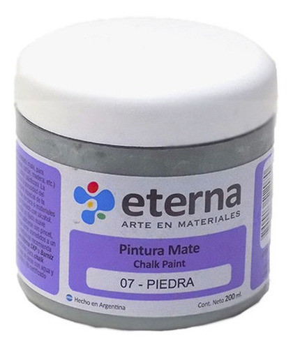 Pintura Mate Chalk Paint 200 Ml Piedra 0