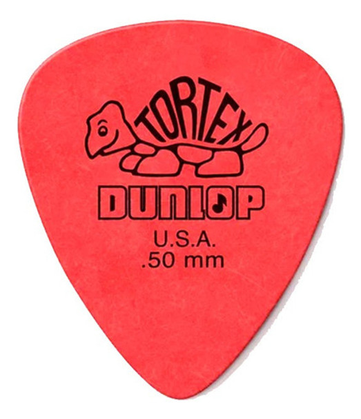 Puas Jim Dunlop Tortex Standard 418r 0.50 0,50mm Color Roja 0