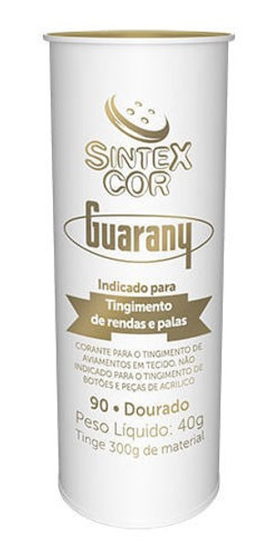 Corante Para Tingir Sintexcor Metálico Guarany 40g Ouro 0