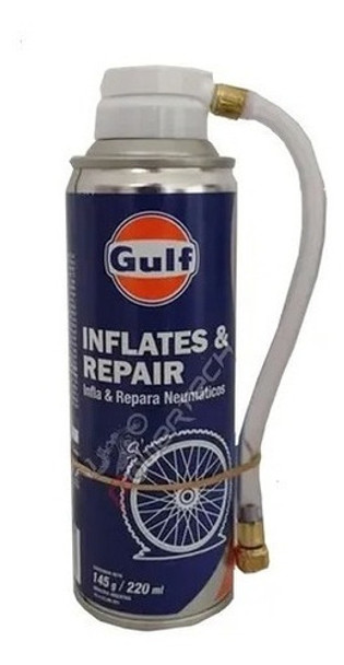Infla Repara Sella Neumáticos Motos Gulf 220 Ml 0
