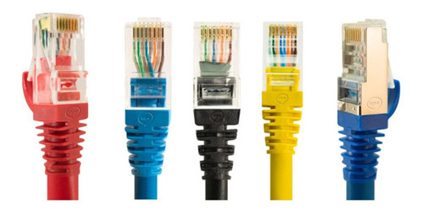 Kit Cabo Rede Patch Cord Cat5e 10 Metros Colorido 0