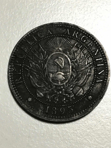 Moneda Argentina Patacón 2 Centavos Cobre 1895 Excelente 0
