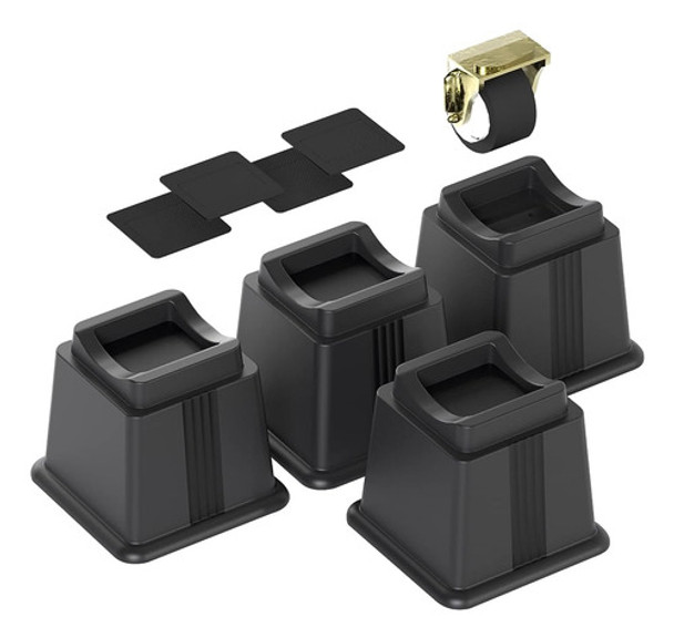 ~? Nachell Bed Furniture Risers 4 Pack Bed Lift Risers Eleva 0