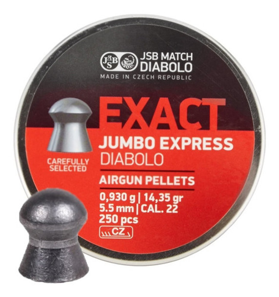 Balines Jsb Exact Jumbo Express X250 5.5 - Aire Hay Crosman 0 Balines Jsb Exact Jumbo Express X250 5.5 - Aire Hay Crosman 0