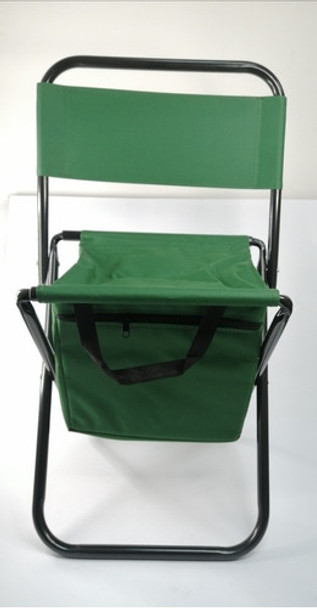 Silla Para Pescador Con Bolso Incluido Color Verde 0