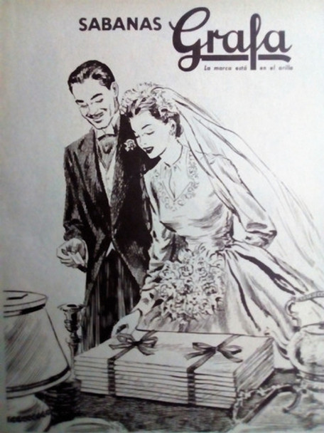 Lote 3 Antiguas Publicidad Clipping Grafa Sábana Ropa ´50s 0