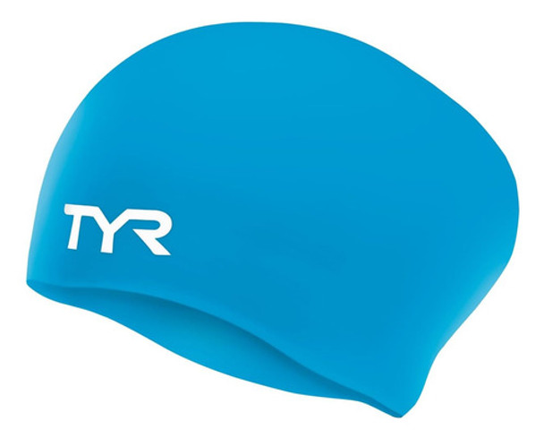 Tyr Gorra Natación Silicona Azul 0