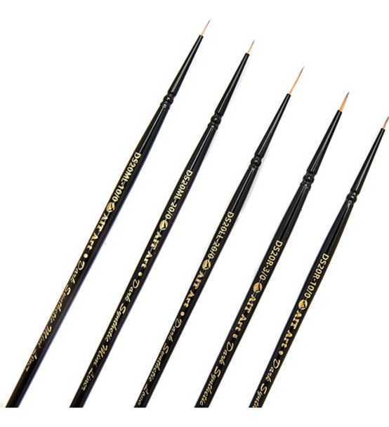 Ait Art Premium Detail Brush Set, 5 Pinceles Sintéticos Oscu 0