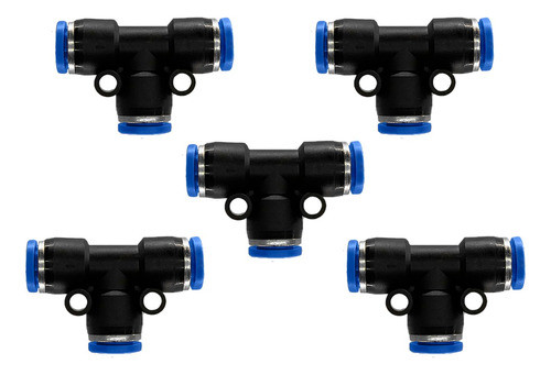 Conector Unión Tee Neumatico De 6mm - X5u 0