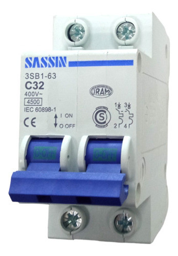 Termica Bipolar (2p) 32amp Sassin 0