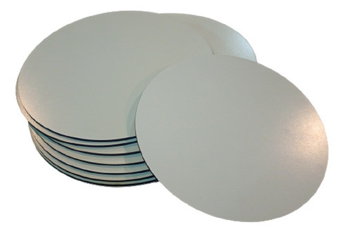 Disco Base Posa Torta 25cm  Fibrofacil Blanco X 30 Unid 0