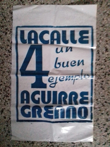Balconera Lacalle Aguirre Lista 4 Partido Nacional 1989 0