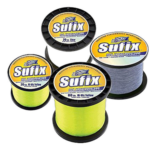 Sufix Superior Línea Pesca 30lb Amarillo 0