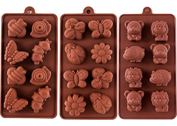 Moldes De Silicona Antiadherentes Para Chocolate Y Caramelos 0