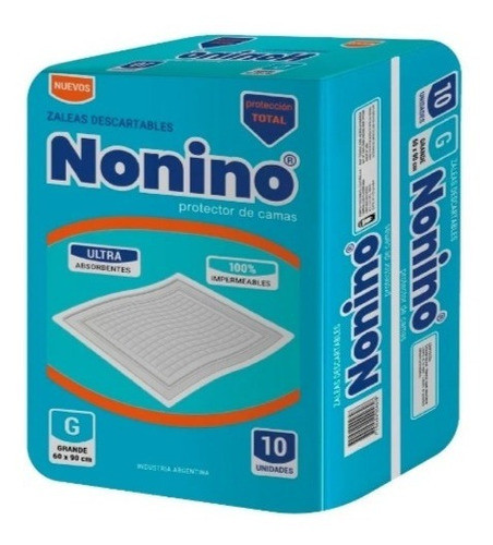 Nonino Zaleas Descartables Protector De Cama X 10 Unidades 0