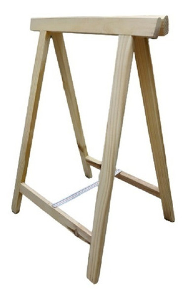 Caballete Madera Reforzado Pino Plegable Altura 80cm 0