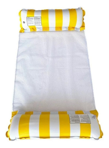 Colchoneta Inflable Con Red Para Pileta Piscina Kaiman 0