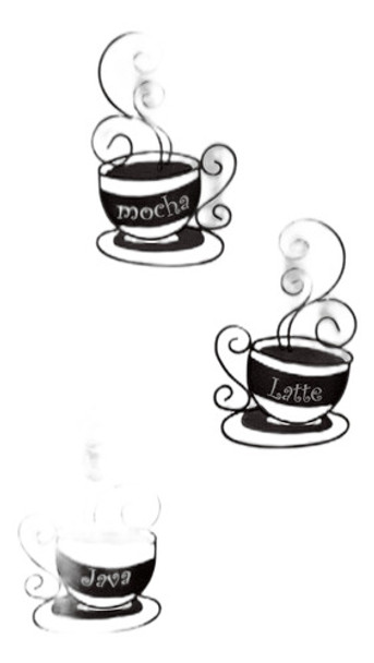 Juego De 3 Tazas De Cafe De Metal 0 Juego De 3 Tazas De Cafe De Metal 0