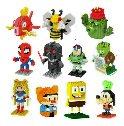 Comics  Mini Bloques Para Armar - Varios Modelos A Elegir 0