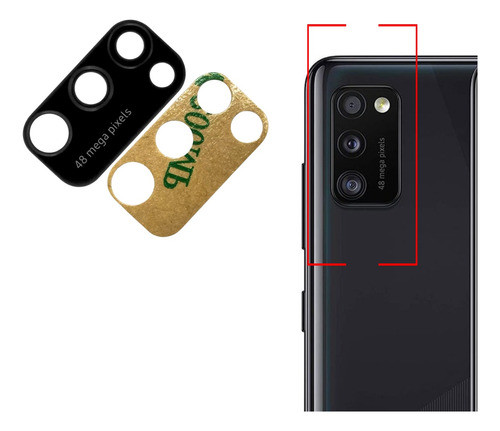 Vidrio Camara Cubre Lente Repuesto Compatible Samsung A41 0