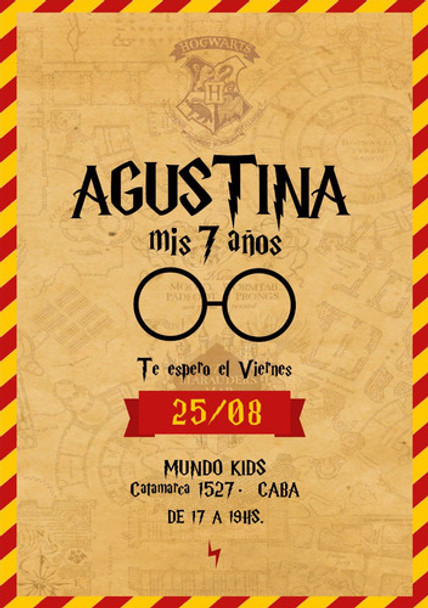 Invitación Digital Harry Potter 0