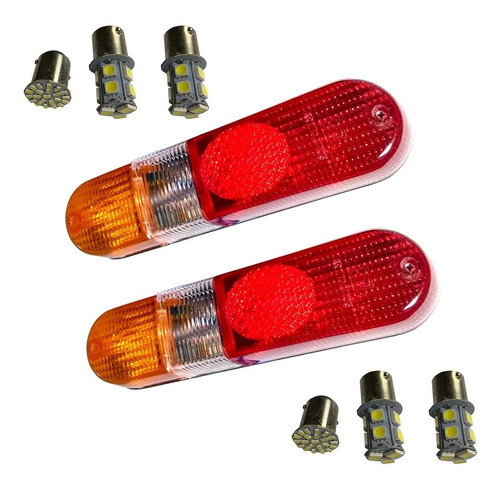 Juego Faros Traseros Universales Tráiler + Lámparas Led 24v 0