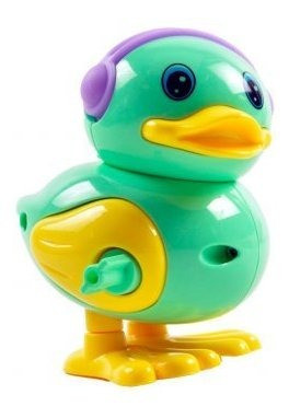Pato Movido À Corda Patinho Com Fone Brinquedo Infantil 0