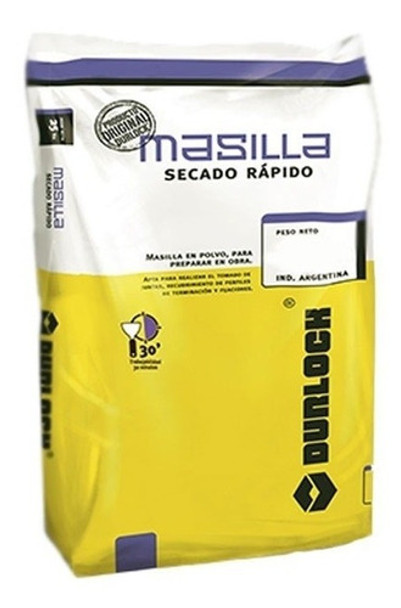 Masilla Secado Rápido Durlock 25 Kg 0