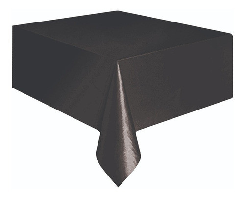 Toalha De Mesa Descartável De Festa Preto  1 Unidade 0