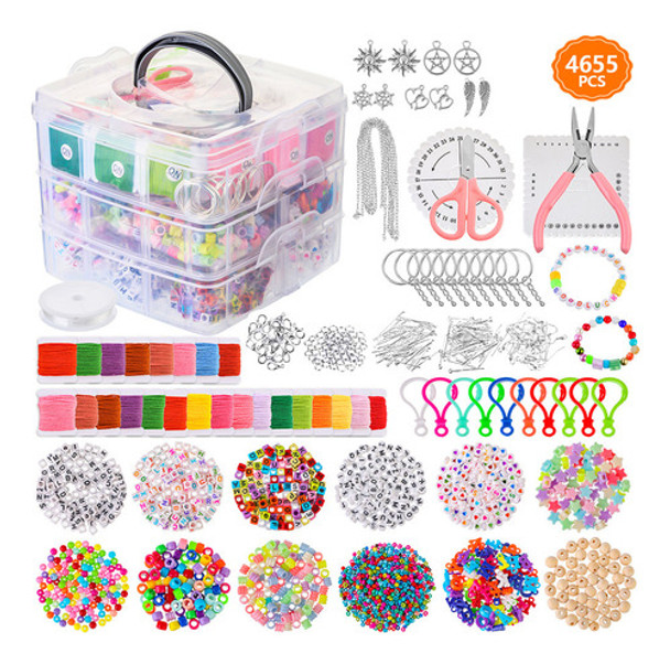 Kit Completo De Miçangas Para Fabricação De Pulseiras E Joia 0