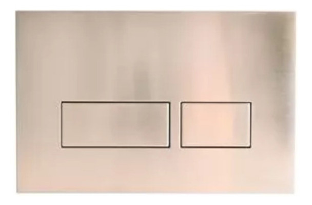 Tapa Tecla Rectangular Descarga Doble Niquel Ferrum Vta51-nq 0