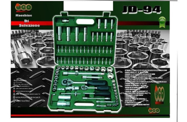 Juego De Dados 1/2¨ Y 1/4¨ 94 Piezas C/maletin- Ynter Ind. 0