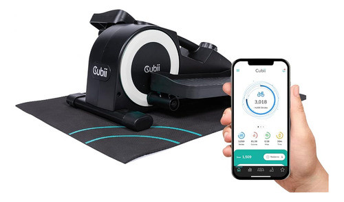 Cubii Jr1+, Bundle With Mat, Under Desk Elliptical, Pedal Ex 0