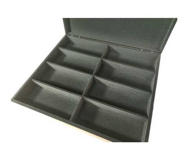 Caixa Para Oculos Em Mdf Flocado Veludo 8 Divisões 138 0