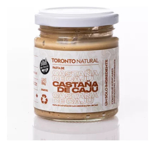 Pasta De Castaña De Cajú X200 Gr - Toronto Natural 0