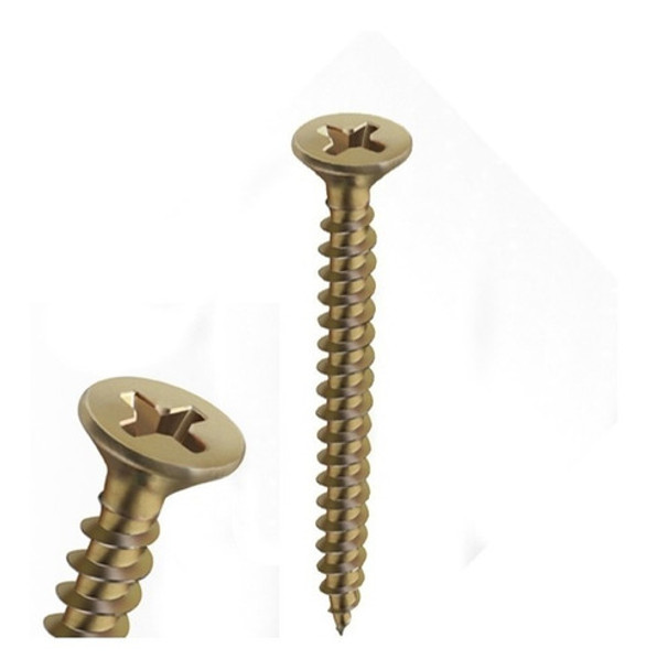 Tornillos Madera Fix Autoperf Punta Aguja | 8x1-5/8 X 500uni 0