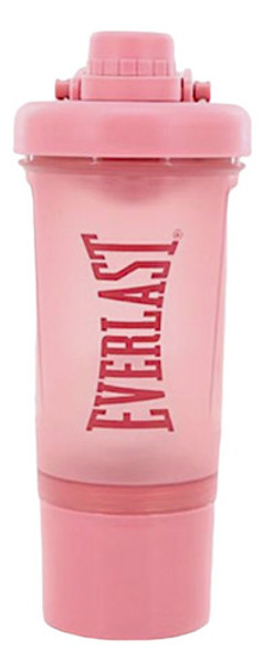 Vaso Botella Shaker Everlast Batidor Acero 11434 Rosa 0