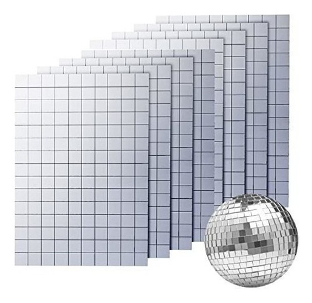 Espejos Autoadhesivos 1x1cm/ 8 Mosaicos10x15cm/ Total 1200u 0