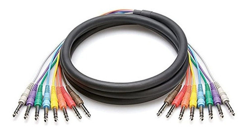 Hosa Css-801 Balanced Snake, 1/4 In Trs To Same, 1 M 0