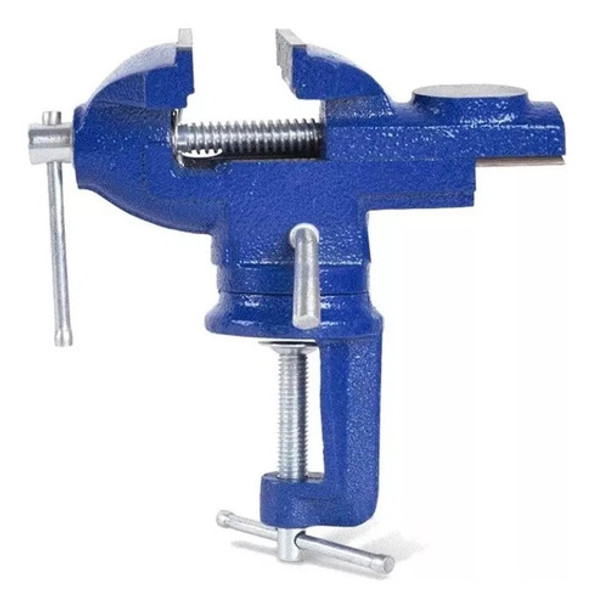 Morsa De Banco Portatil Con Base Giratoria Yunque 80 Mm 0