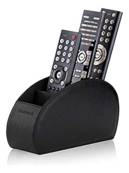 Soporte Para Control Remoto Con 5 Compartimentos (negro) - O 0