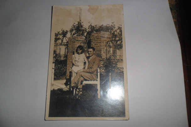 Antigua Foto Fotografia Niña Caballero Dilla Vereda Rejas 0